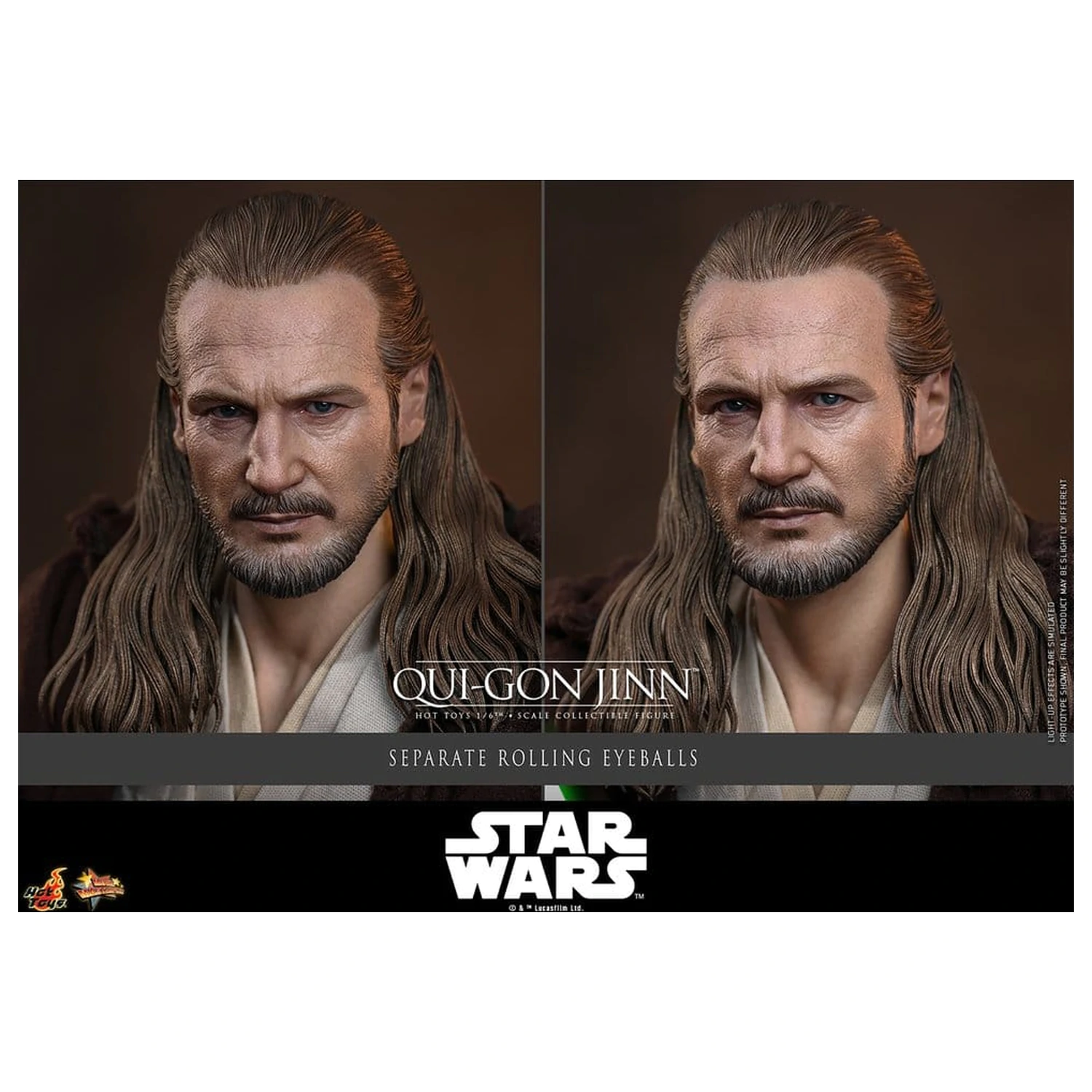 Star Wars: The Phantom Menace Movie Masterpiece 1/6 Qui-Gon Jinn (Artisan Edition) akciófigura 32 cm termékfotó