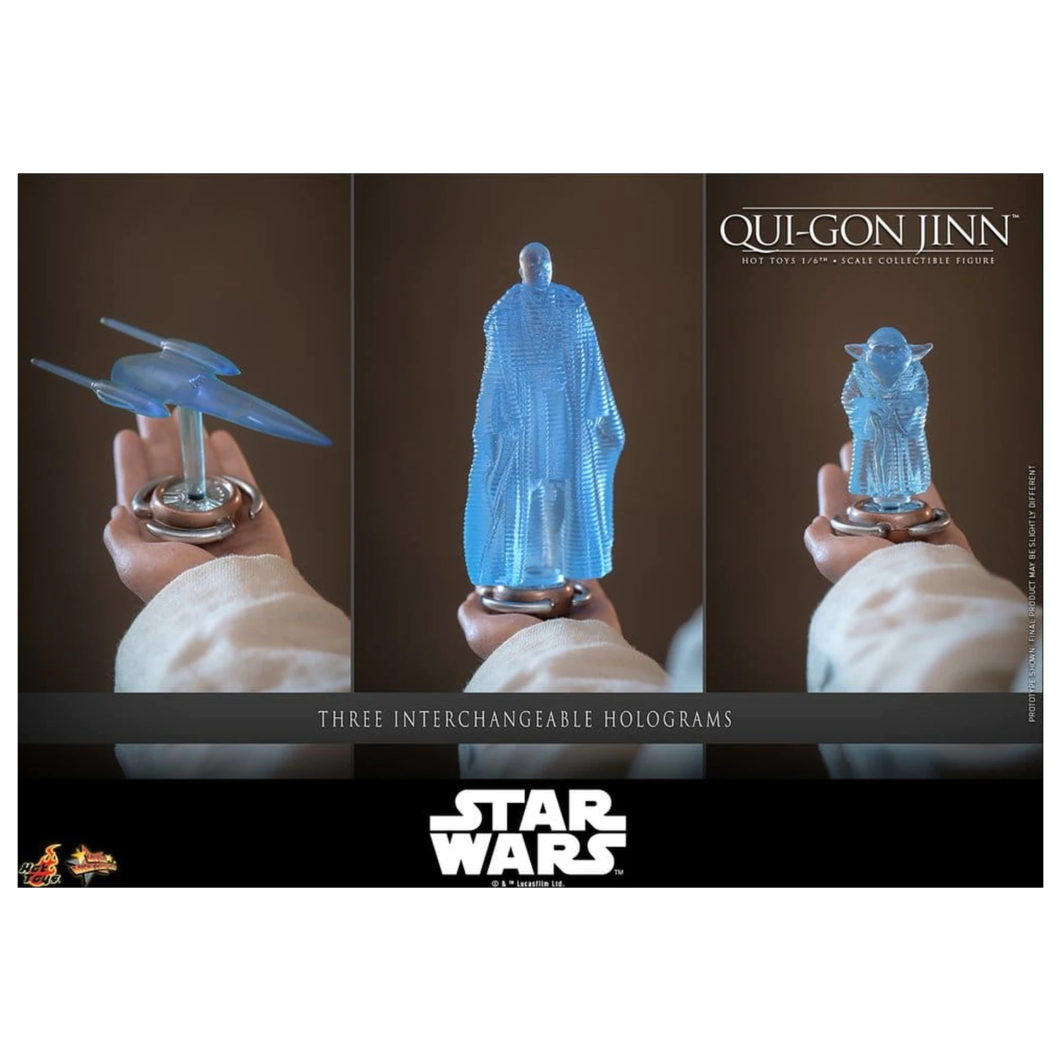Star Wars: The Phantom Menace Movie Masterpiece 1/6 Qui-Gon Jinn (Artisan Edition) akciófigura 32 cm termékfotó