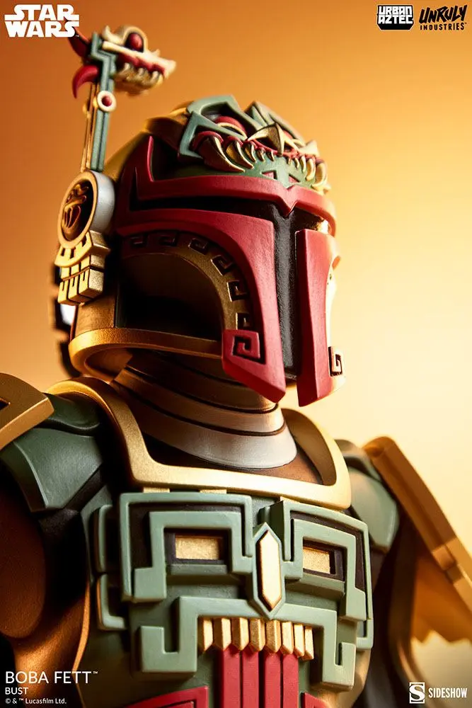 Star Wars Urban Aztec Boba Fett by Jesse Hernandez Vinyl mellszobor figura 20 cm termékfotó