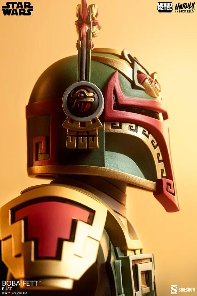 Star Wars Urban Aztec Boba Fett by Jesse Hernandez Vinyl mellszobor figura 20 cm termékfotó