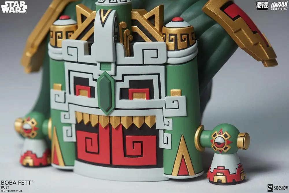 Star Wars Urban Aztec Boba Fett by Jesse Hernandez Vinyl mellszobor figura 20 cm termékfotó