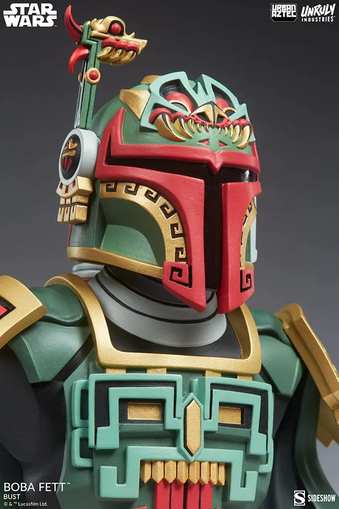 Star Wars Urban Aztec Boba Fett by Jesse Hernandez Vinyl mellszobor figura 20 cm termékfotó