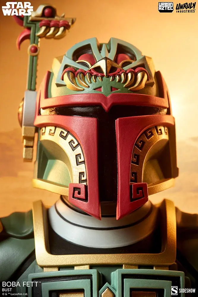 Star Wars Urban Aztec Boba Fett by Jesse Hernandez Vinyl mellszobor figura 20 cm termékfotó