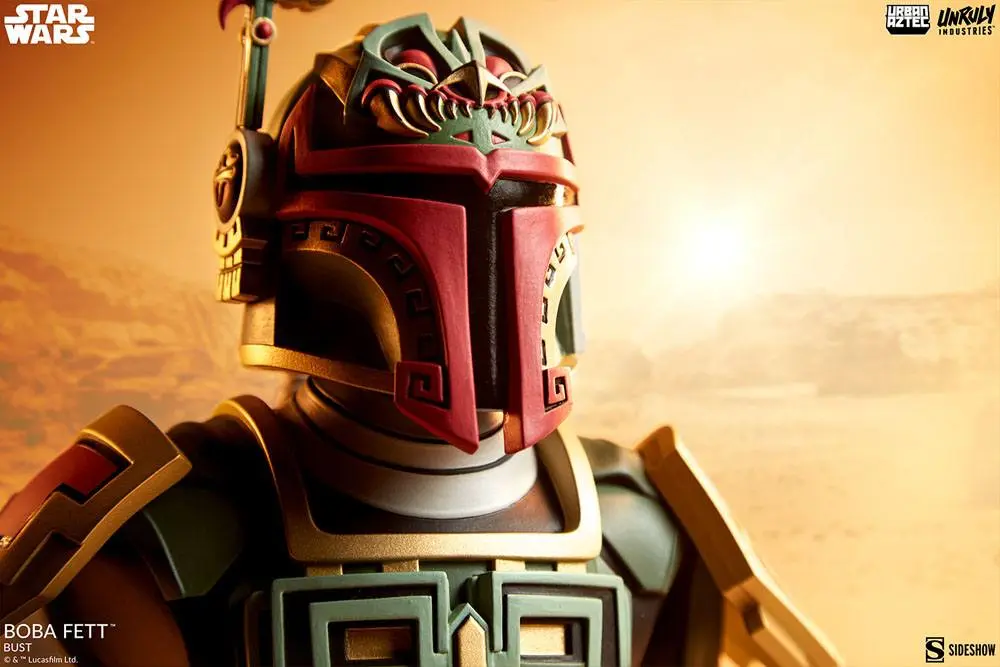 Star Wars Urban Aztec Boba Fett by Jesse Hernandez Vinyl mellszobor figura 20 cm termékfotó