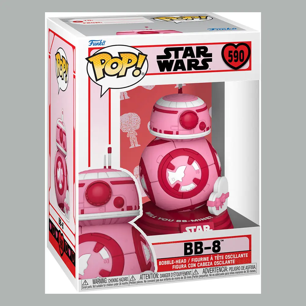 Star Wars Valentines Funko POP! Star Wars Vinyl figura BB-8 9 cm termékfotó