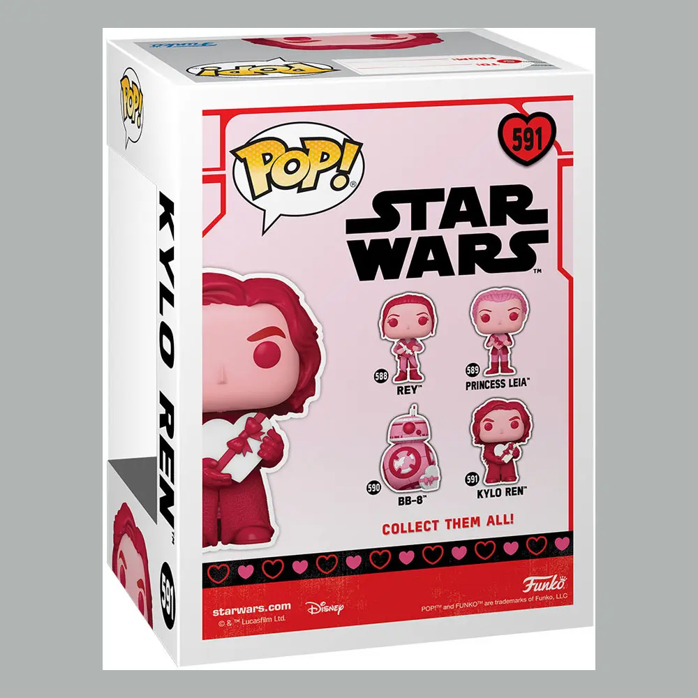 Star Wars Valentines Funko POP! Star Wars Vinyl figura Kylo Ren 9 cm termékfotó