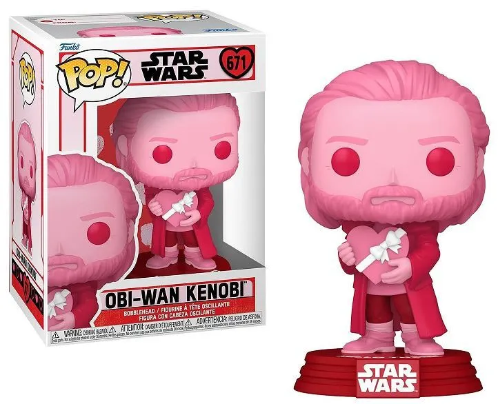 Star Wars Valentines Funko POP! Star Wars Vinyl figura Obi-Wan Kenobi 9 cm termékfotó