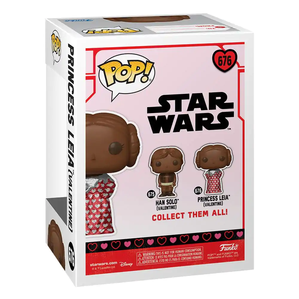 Star Wars Valentines Funko POP! Vinyl figura Leia (Val Choc) 9 cm termékfotó