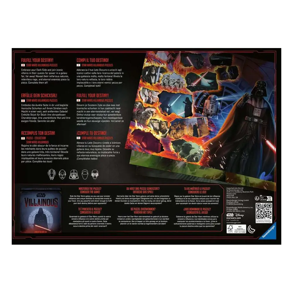 Star Wars Villainous Puzzle Moff Gideon puzzle (1000 darab) termékfotó