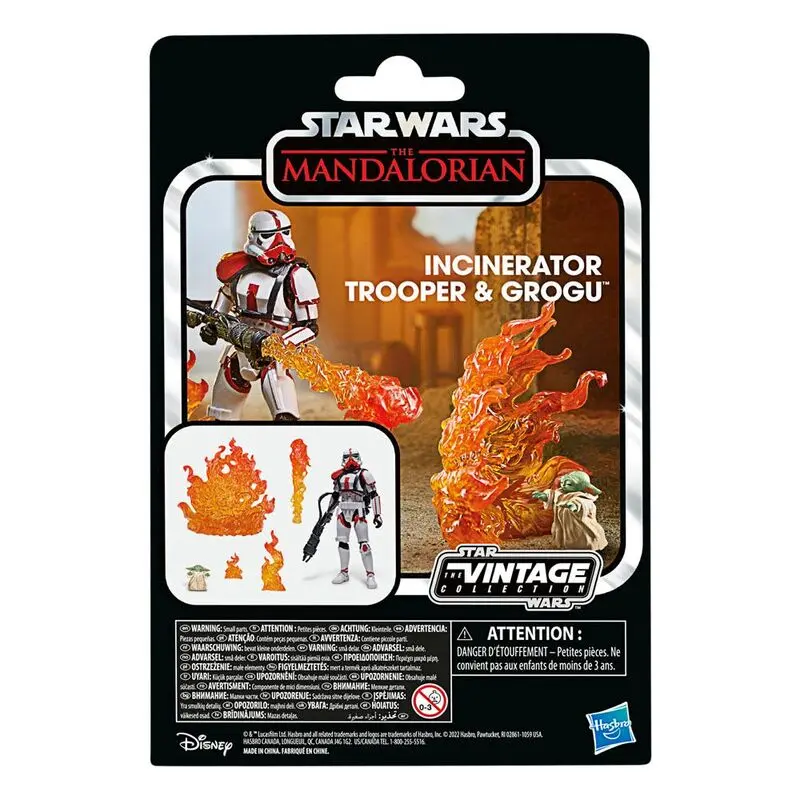 Star Wars Vintage Kollekció Incinerator Trooper and Grogu figura 10cm termékfotó