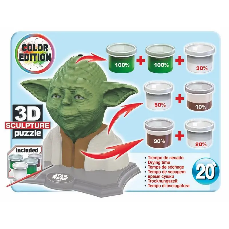 Star Wars Yoda Color Edition 3D puzzle termékfotó