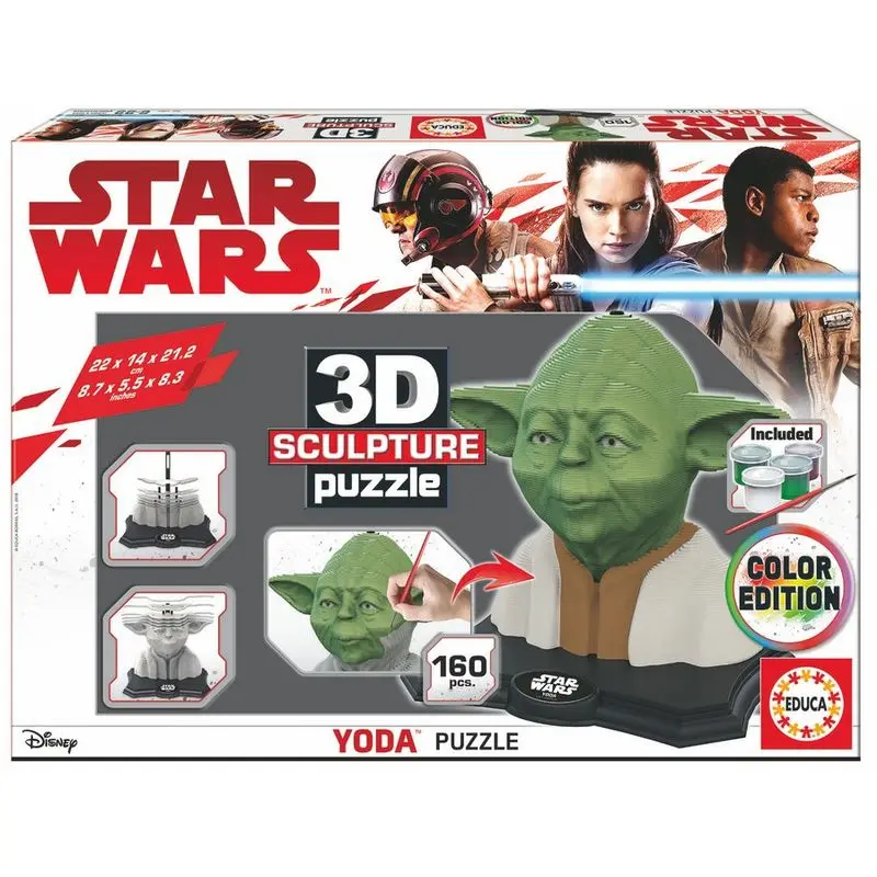 Star Wars Yoda Color Edition 3D puzzle termékfotó