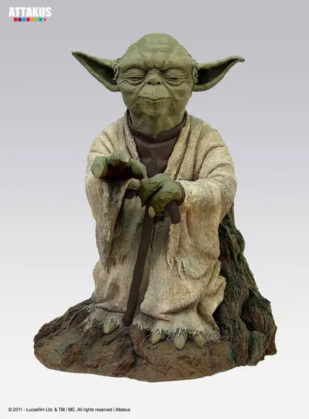 Star Wars Yoda Using the Force szobor figura 54 cm termékfotó