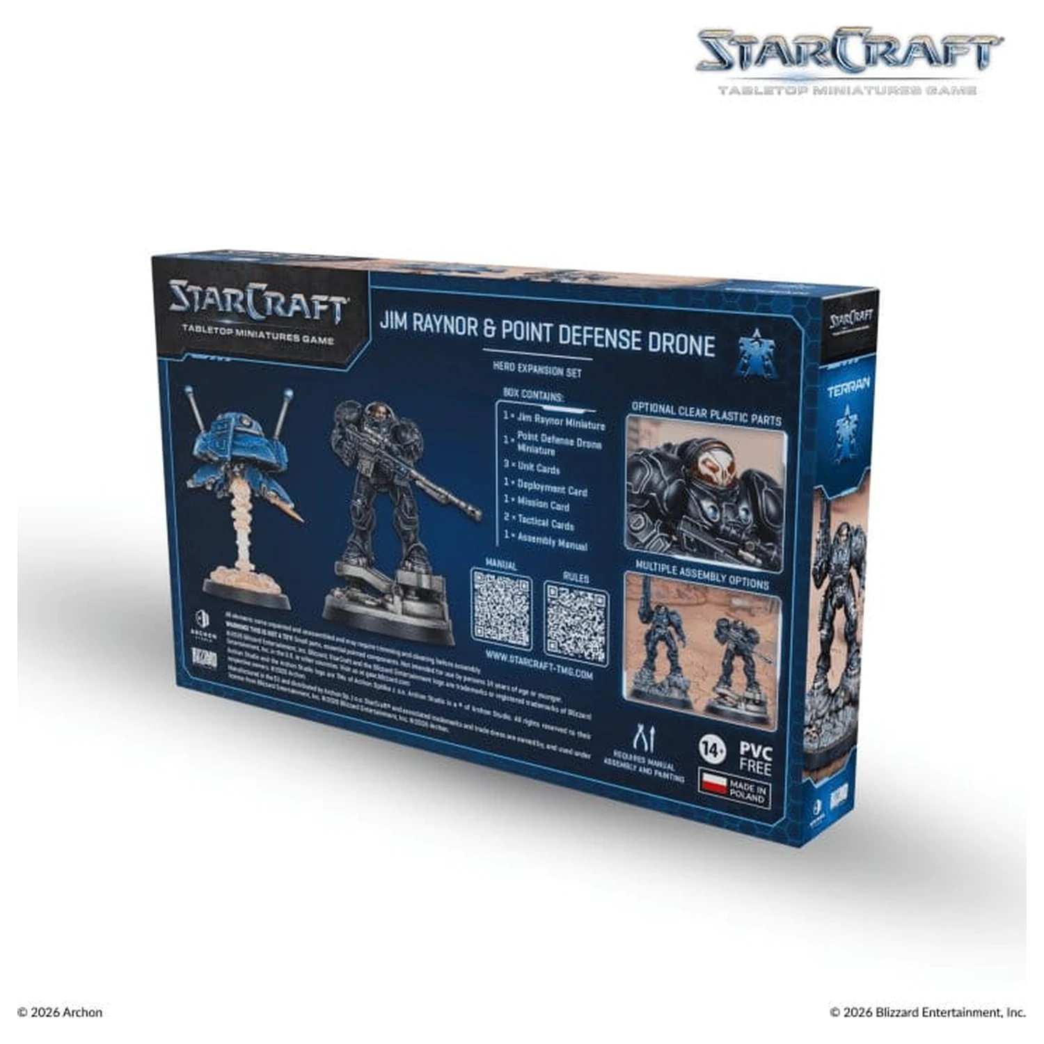 StarCraft TMG Hero Expansion Set Terran: Jim Raynor & Point Defense Drone termékfotó