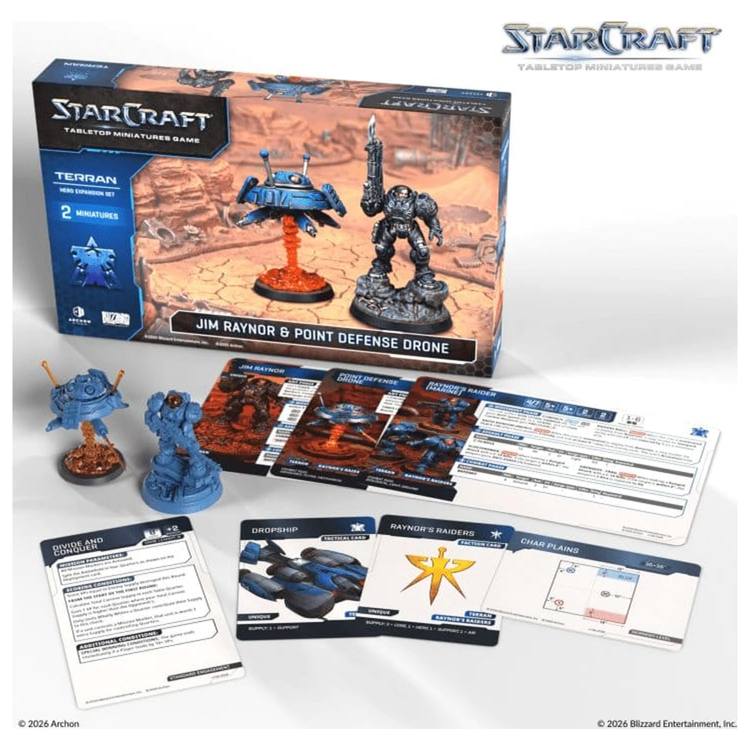 StarCraft TMG Hero Expansion Set Terran: Jim Raynor & Point Defense Drone termékfotó