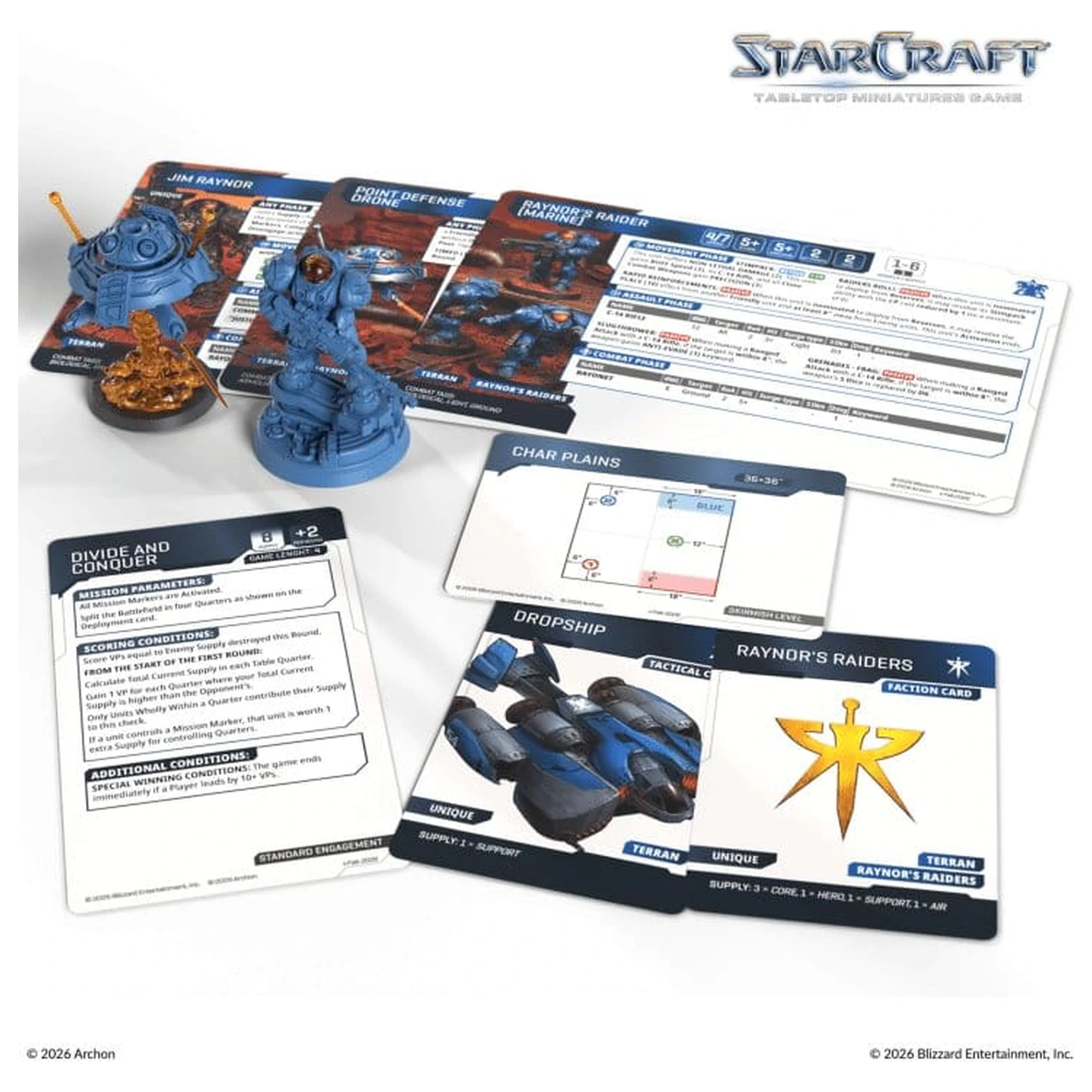 StarCraft TMG Hero Expansion Set Terran: Jim Raynor & Point Defense Drone termékfotó
