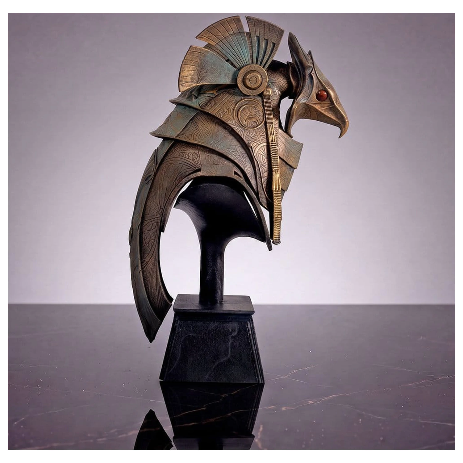 Stargate Desktop Replica sisak replika Horus Guard Helmet 15 cm termékfotó