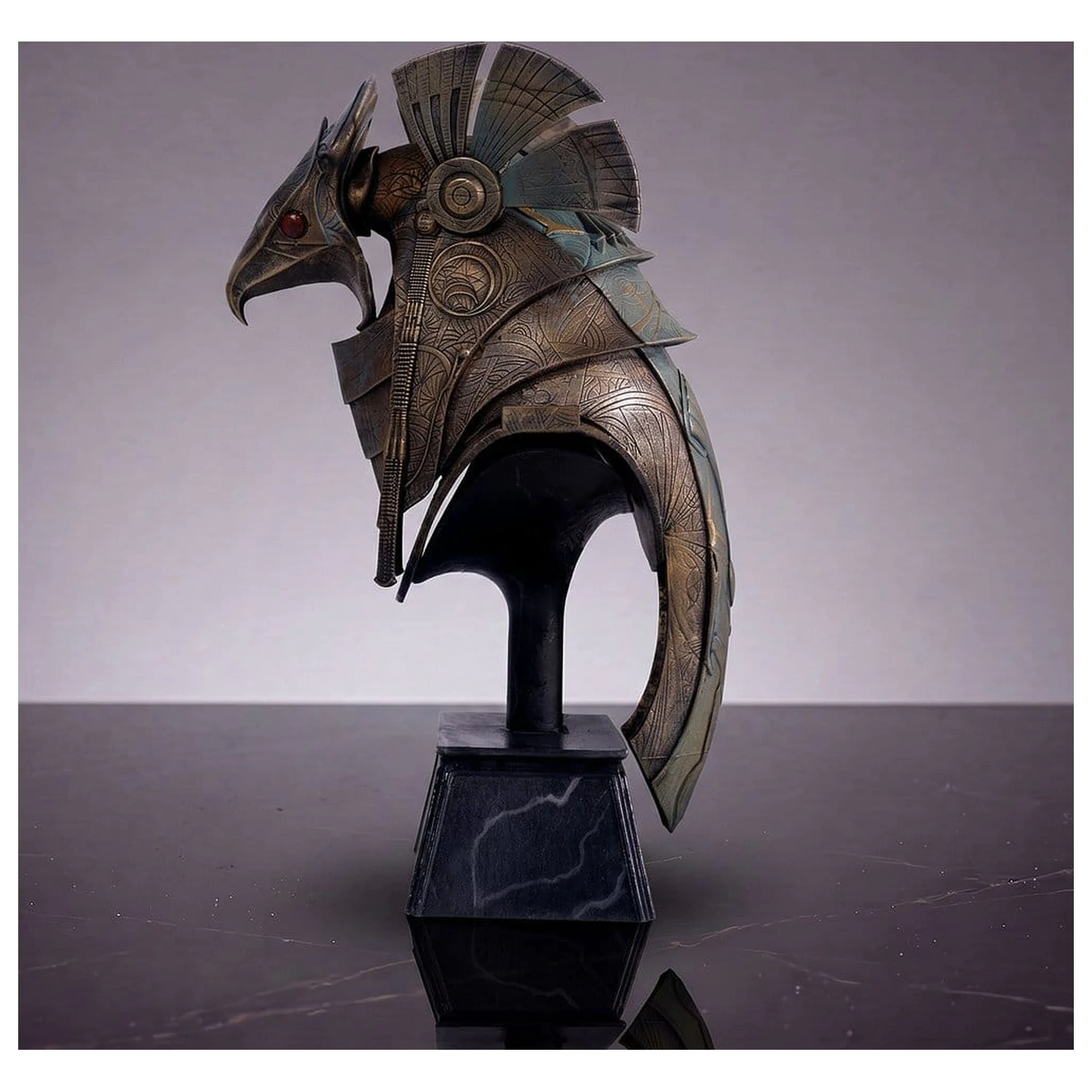 Stargate Desktop Replica sisak replika Horus Guard Helmet 15 cm termékfotó