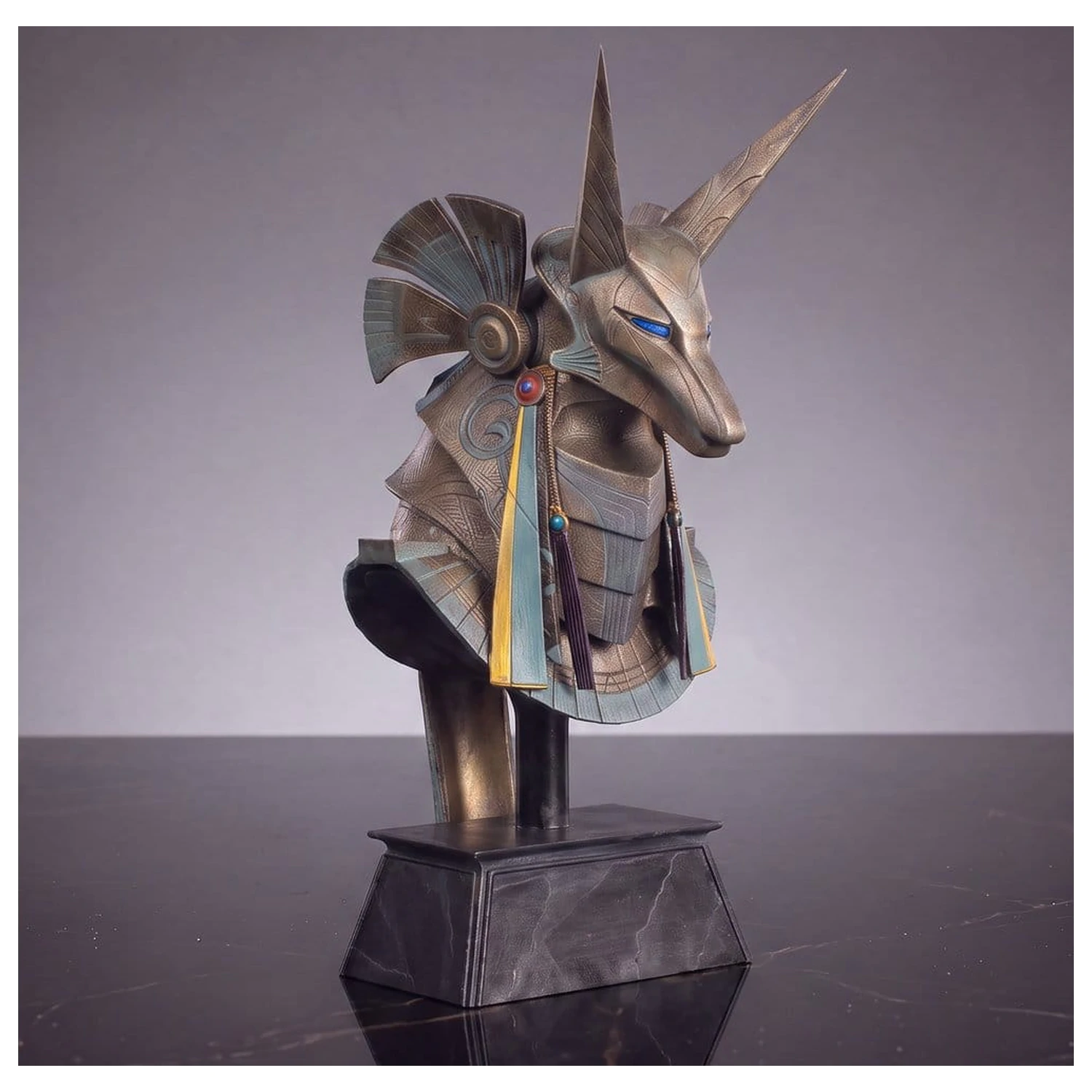 Stargate Desktop Replica sisak replika Jackal Guard Helmet Anubis 15 cm termékfotó