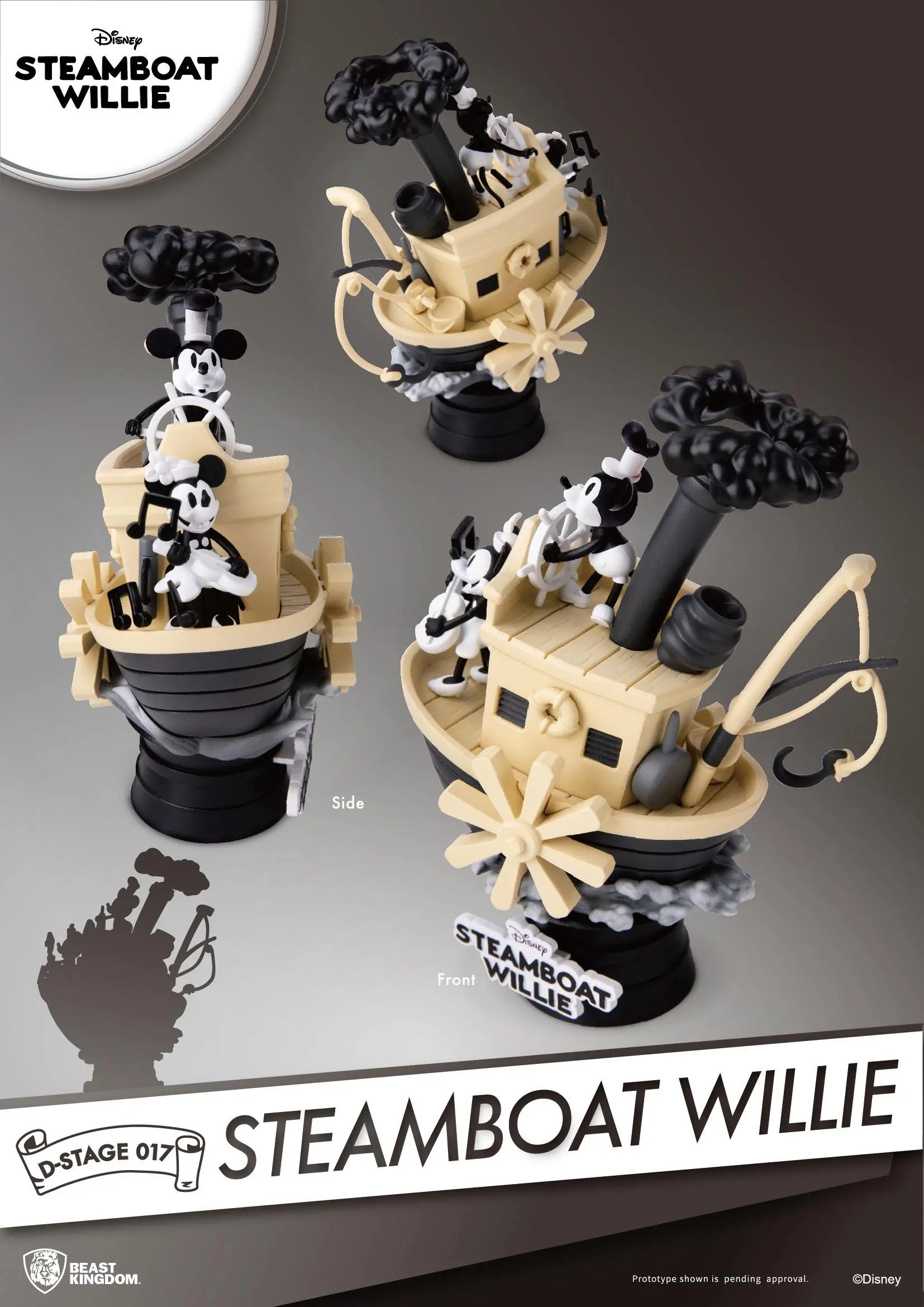 Steamboat Willie D-Stage Mickey &amp; Minnie PVC Dioráma szobor 15 cm termékfotó