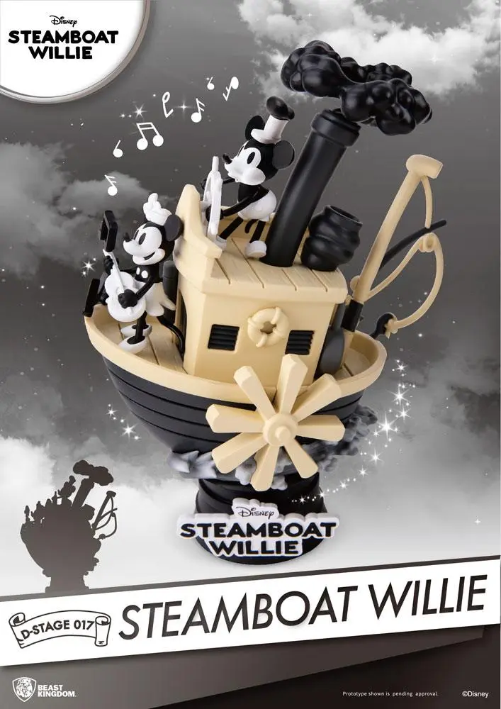 Steamboat Willie D-Stage Mickey &amp; Minnie PVC Dioráma szobor 15 cm termékfotó