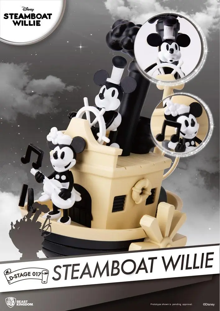 Steamboat Willie D-Stage Mickey &amp; Minnie PVC Dioráma szobor 15 cm termékfotó