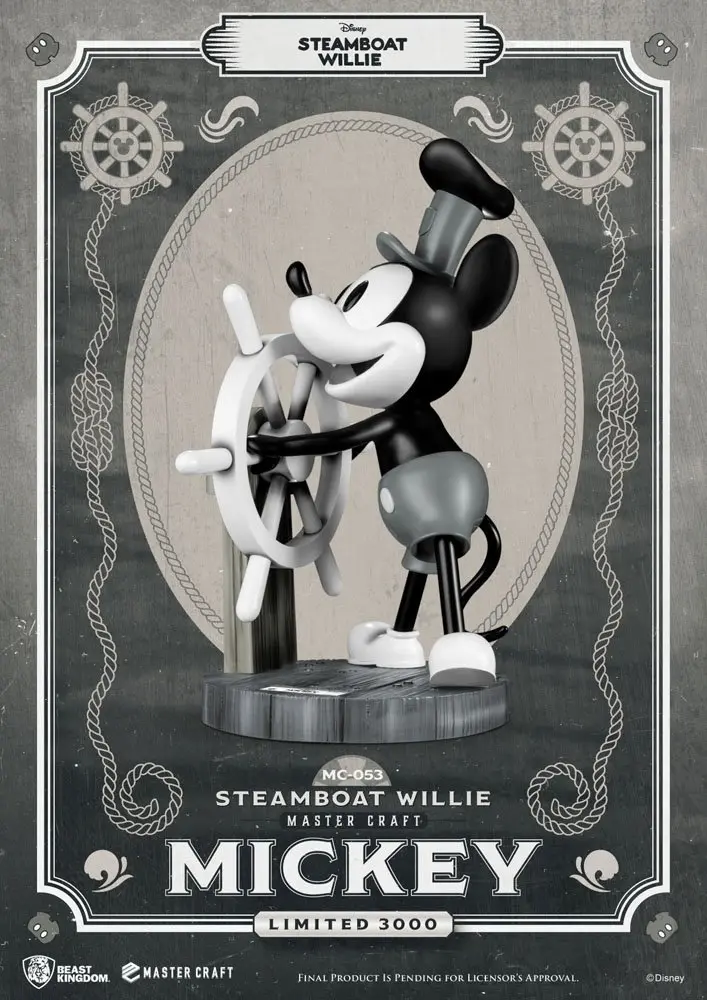 Steamboat Willie Master Craft Mickey szobor figura 46 cm termékfotó