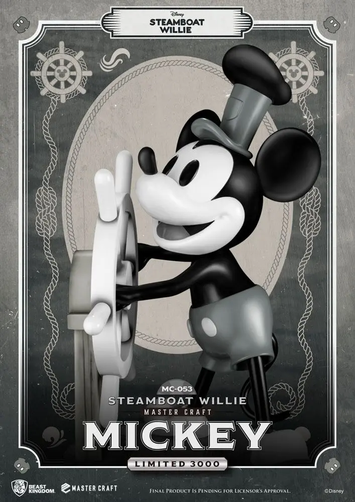 Steamboat Willie Master Craft Mickey szobor figura 46 cm termékfotó