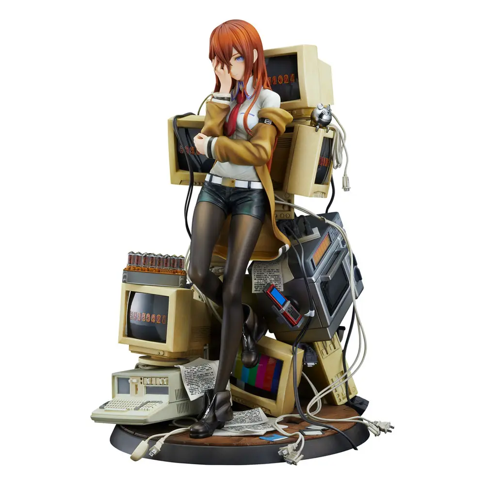 Steins Gate 1/7 Kurisu Makise Reading Steiner PVC szobor figura 23 cm termékfotó