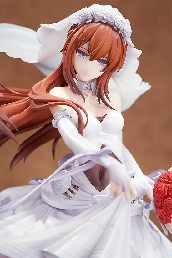 Steins Gate 1/7 Kurisu Makise: Wedding Dress Ver. PVC szobor figura 26 cm termékfotó