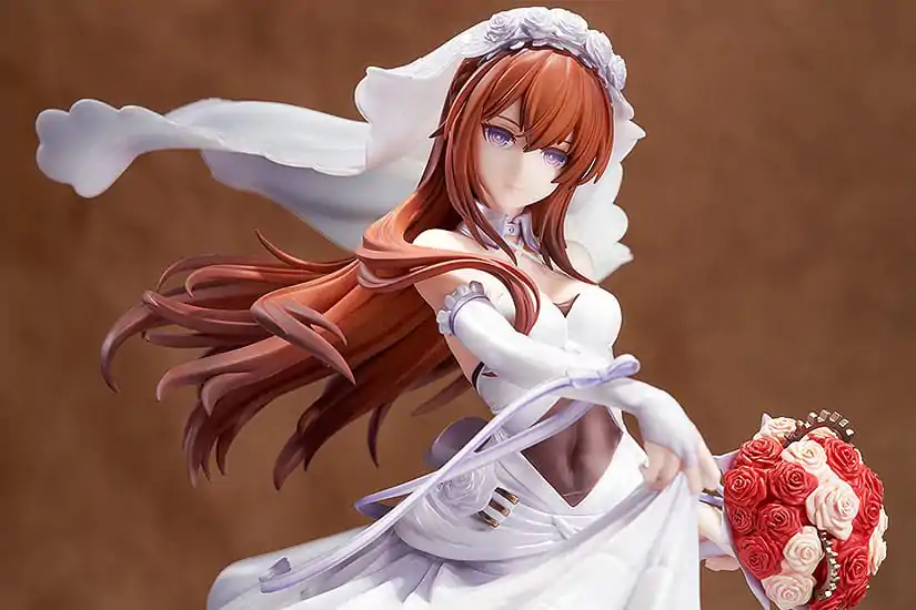 Steins Gate 1/7 Kurisu Makise: Wedding Dress Ver. PVC szobor figura 26 cm termékfotó