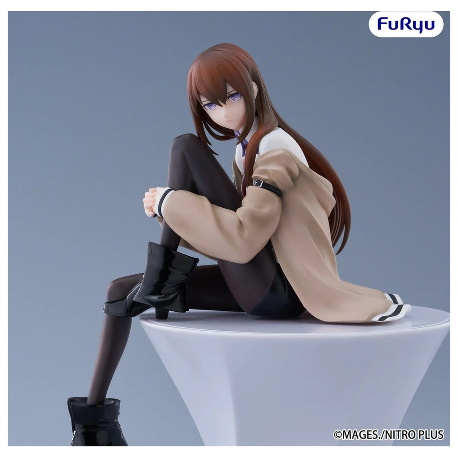 Steins Gate Noodle Stopper Kurisu Makise PVC szobor figura 14 cm    termékfotó