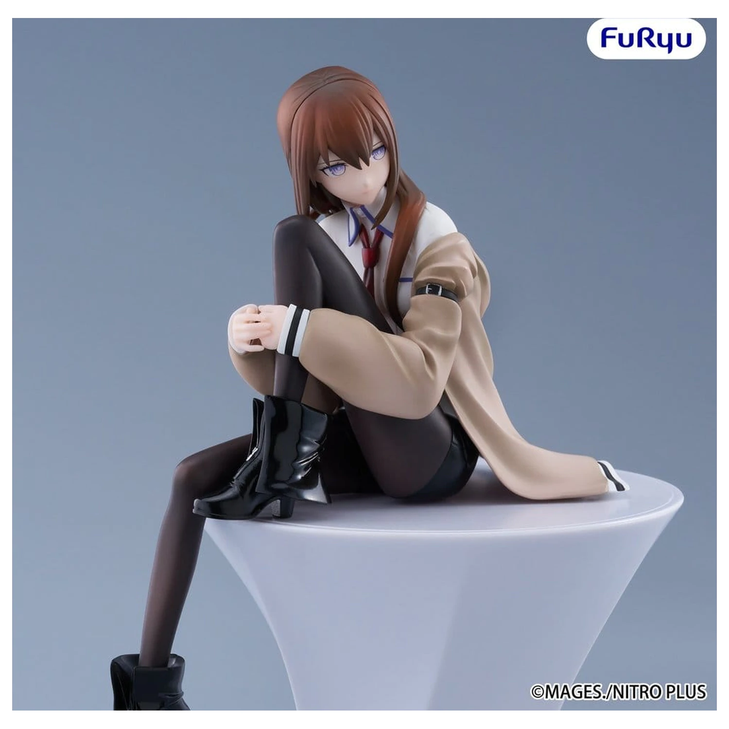 Steins Gate Noodle Stopper Kurisu Makise PVC szobor figura 14 cm    termékfotó