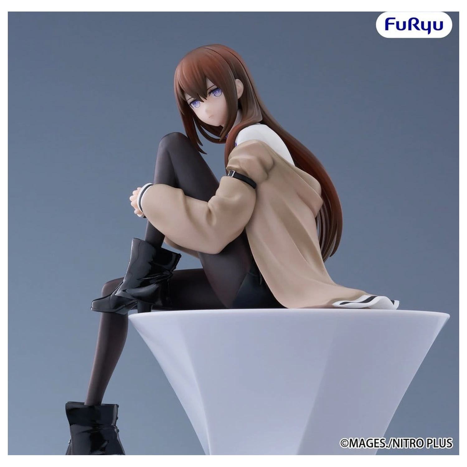 Steins Gate Noodle Stopper Kurisu Makise PVC szobor figura 14 cm    termékfotó