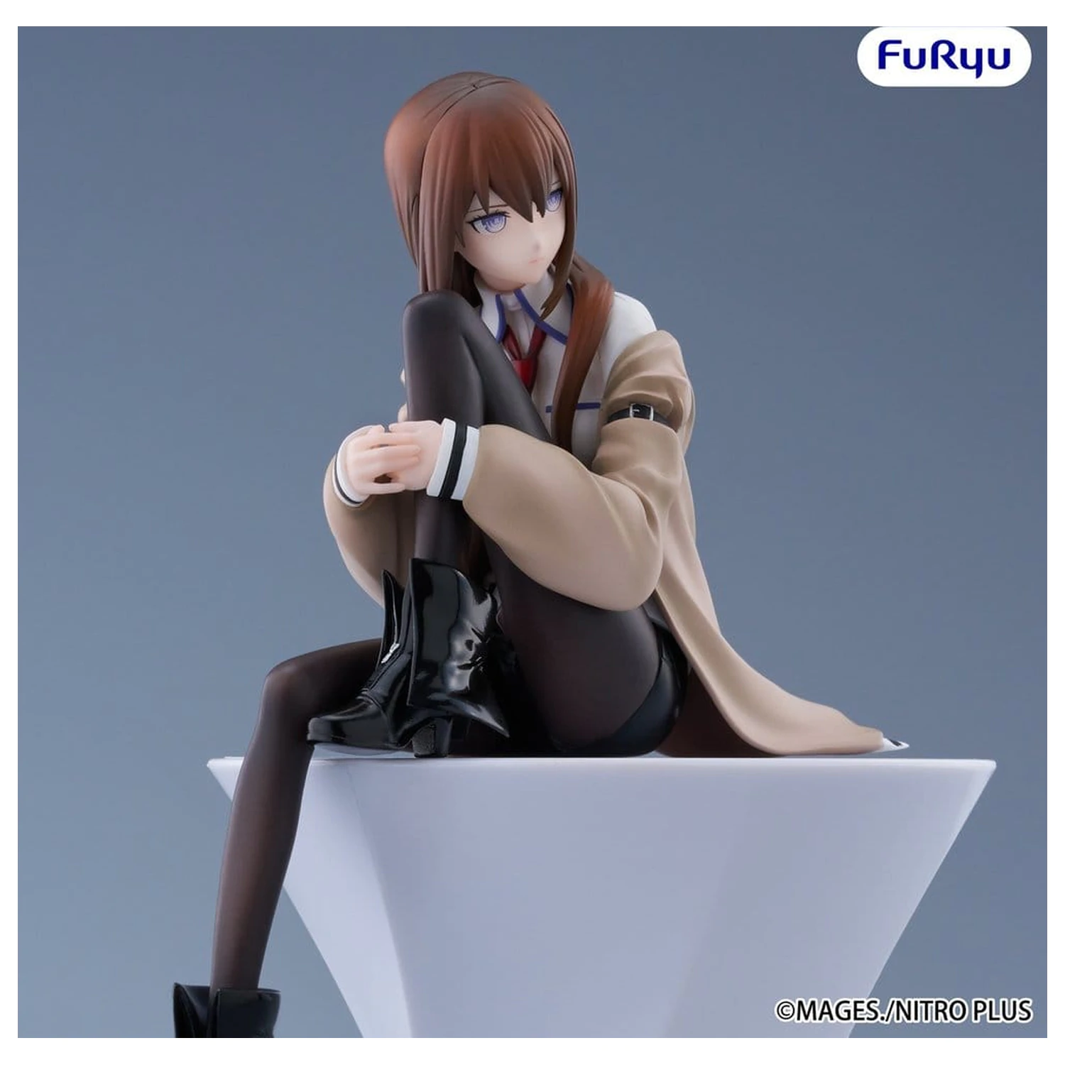 Steins Gate Noodle Stopper Kurisu Makise PVC szobor figura 14 cm    termékfotó