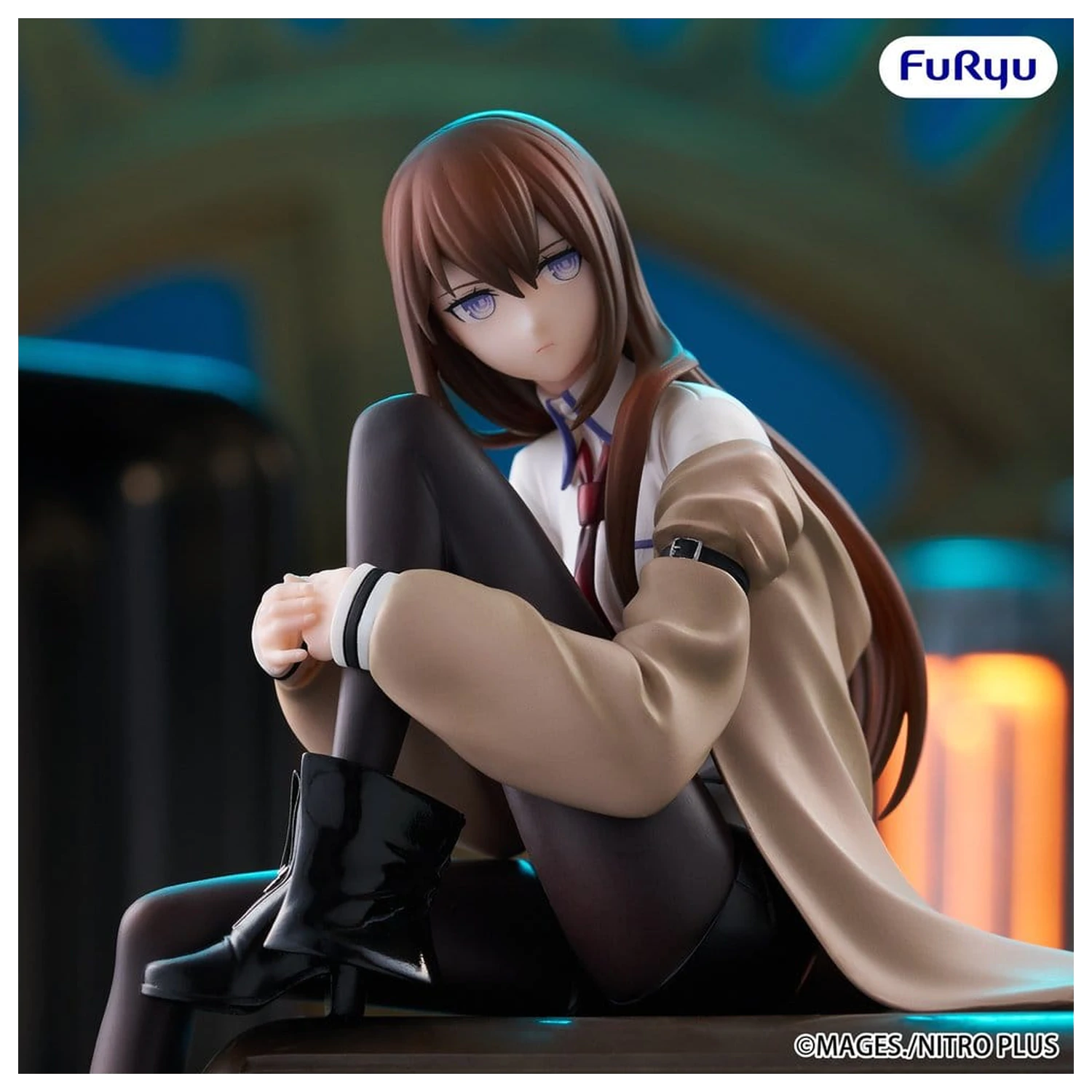 Steins Gate Noodle Stopper Kurisu Makise PVC szobor figura 14 cm    termékfotó