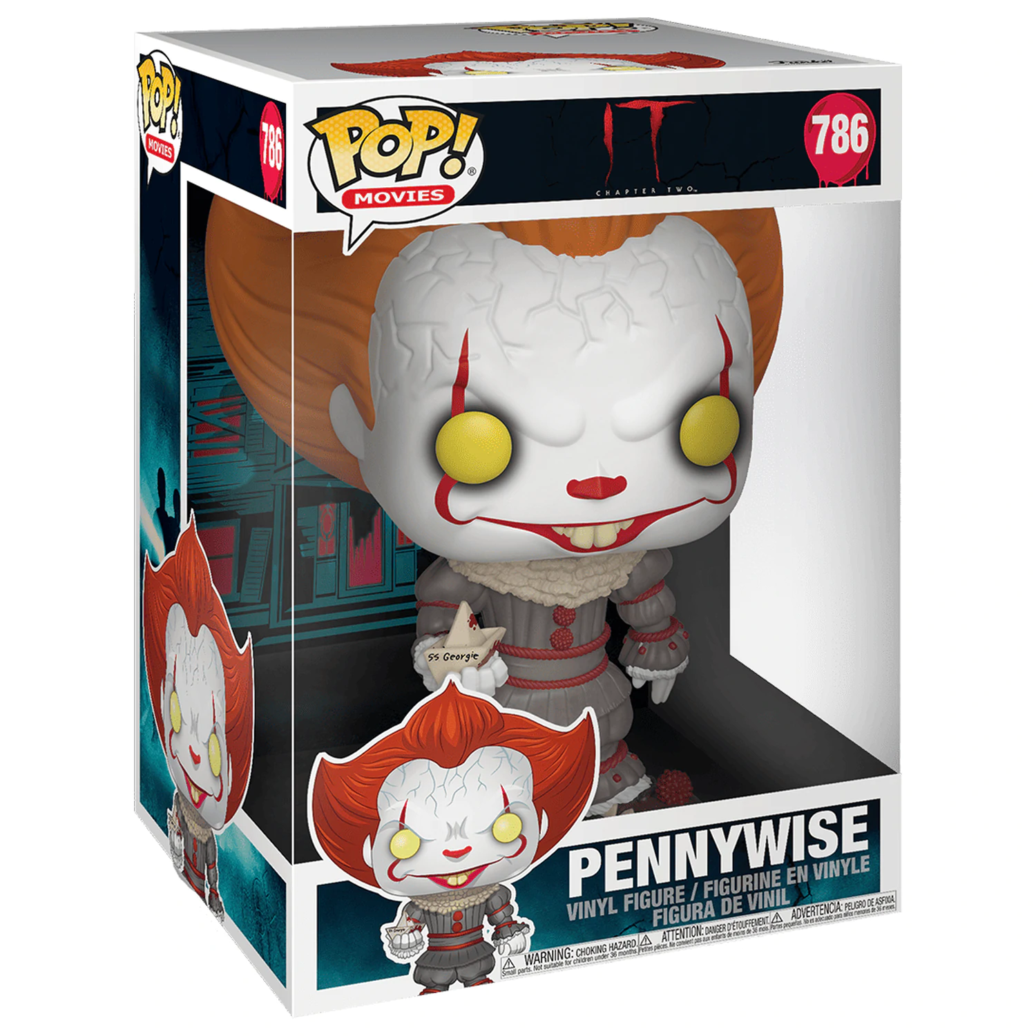 Stephen King's It 2 Super Sized POP! Vinyl figura Pennywise w/ Boat 25 cm termékfotó