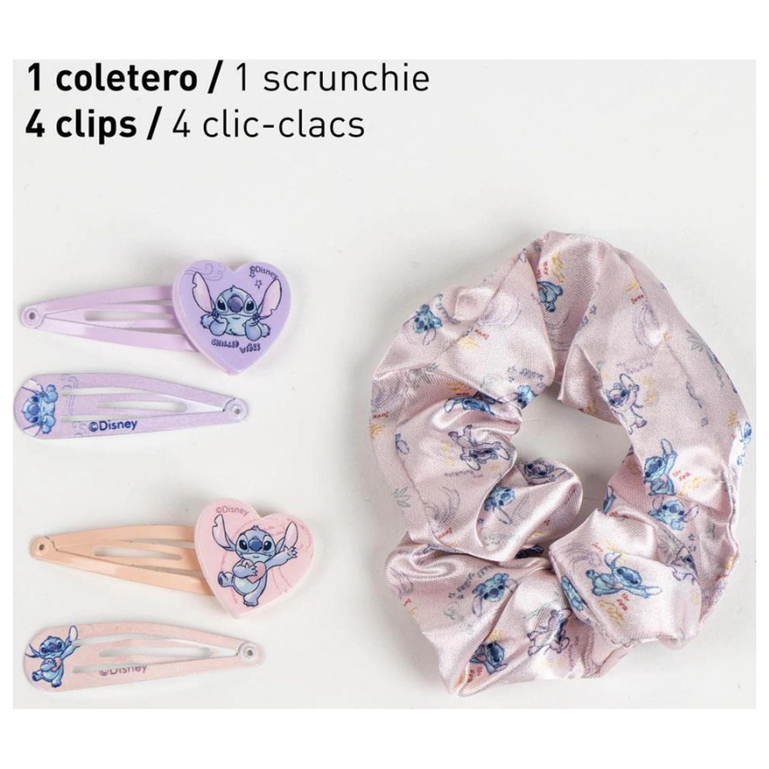 Stitch Alien Love hajcsat, hajgumi szett dobozban termékfotó