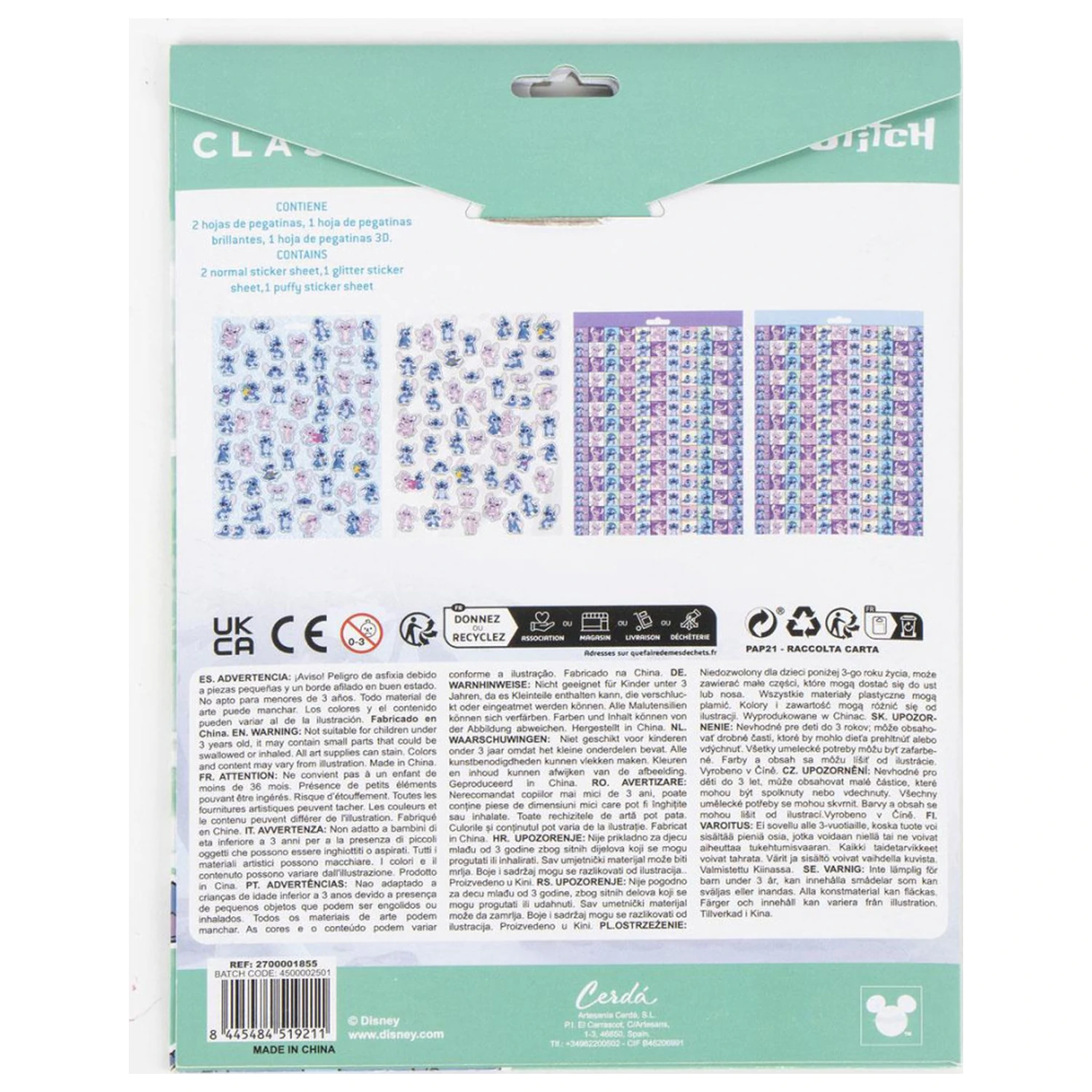 Stitch Alien matrica szett 300 db-os termékfotó