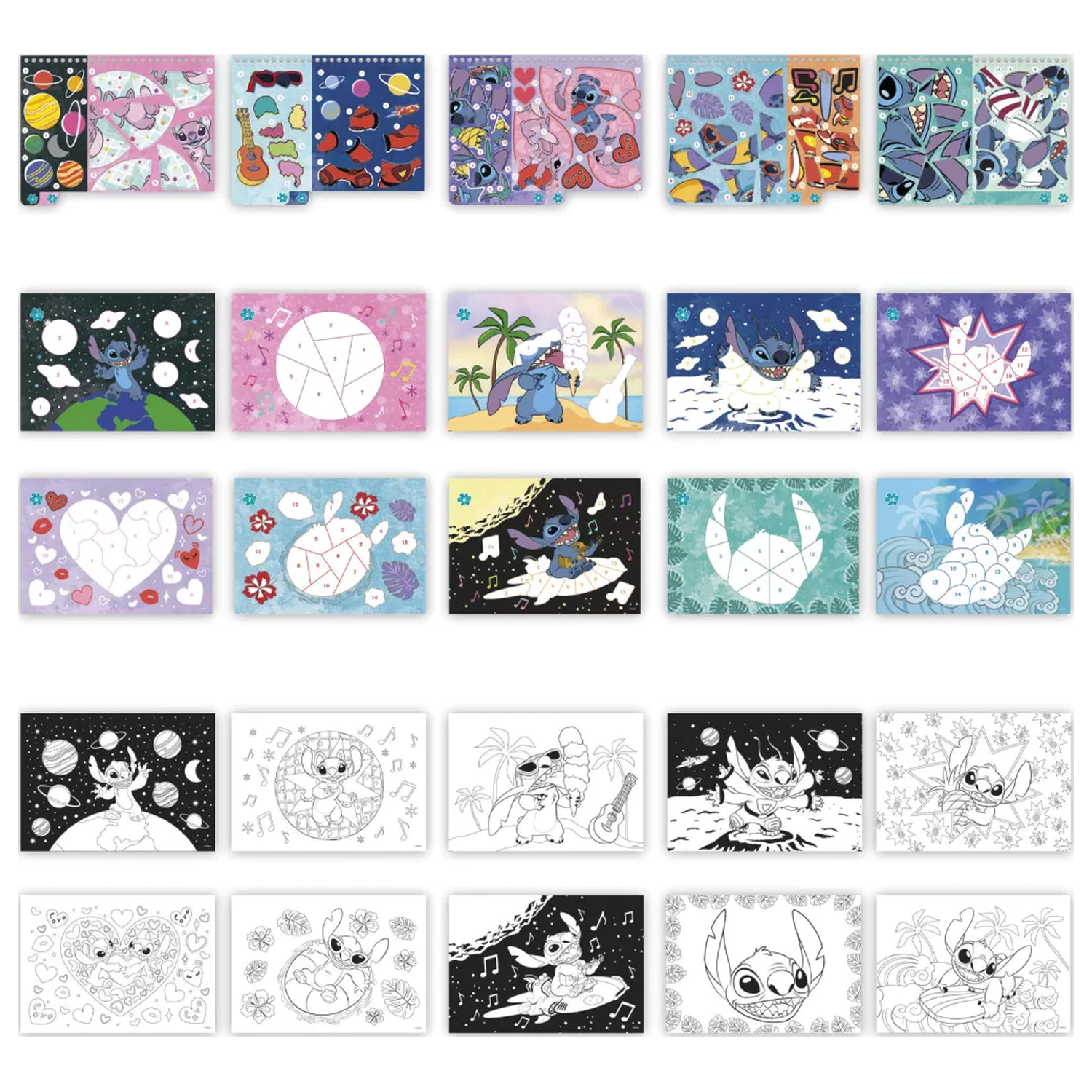 Stitch Alien matricás kreatív szett termékfotó