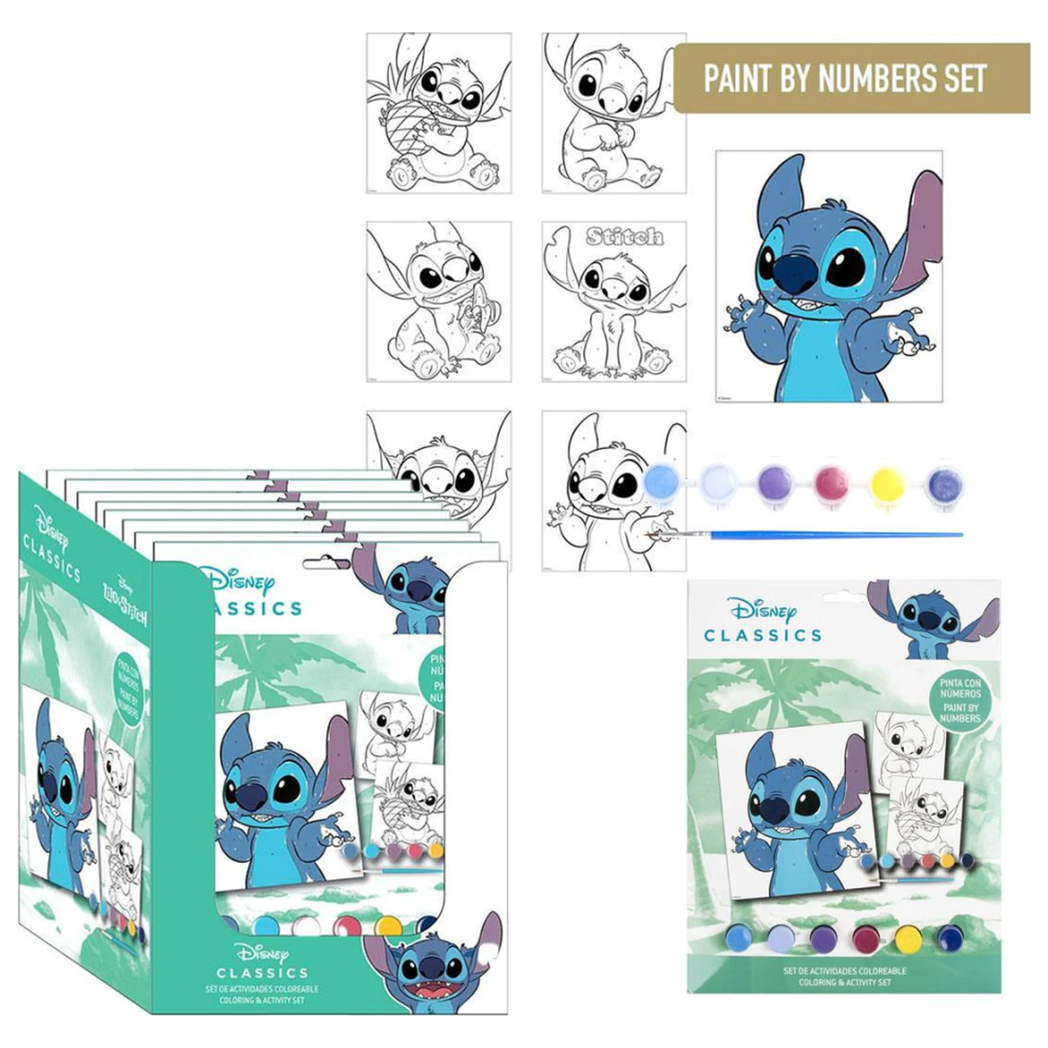 Stitch Alien számos kifestő szett termékfotó