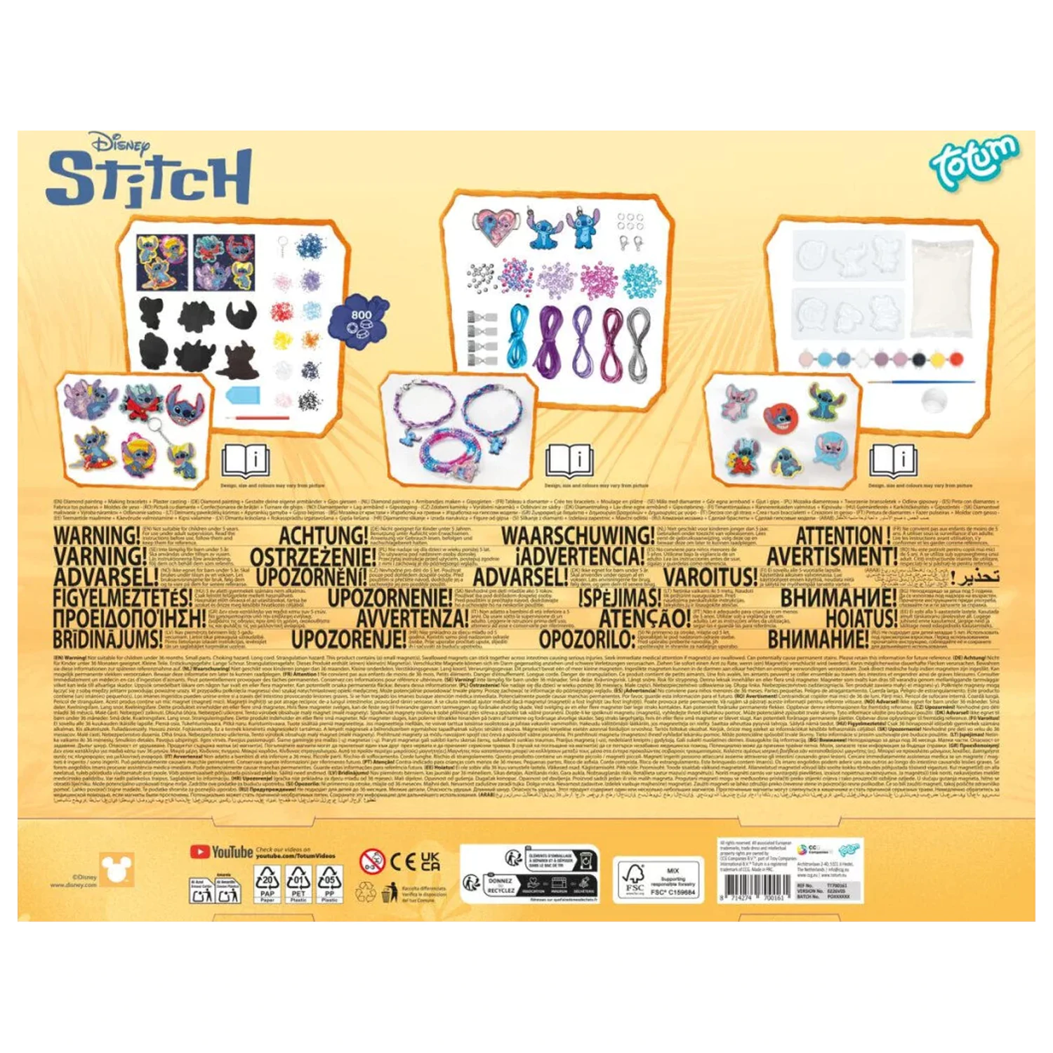 Stitch Aliens kreatív szett 3 az 1-ben termékfotó