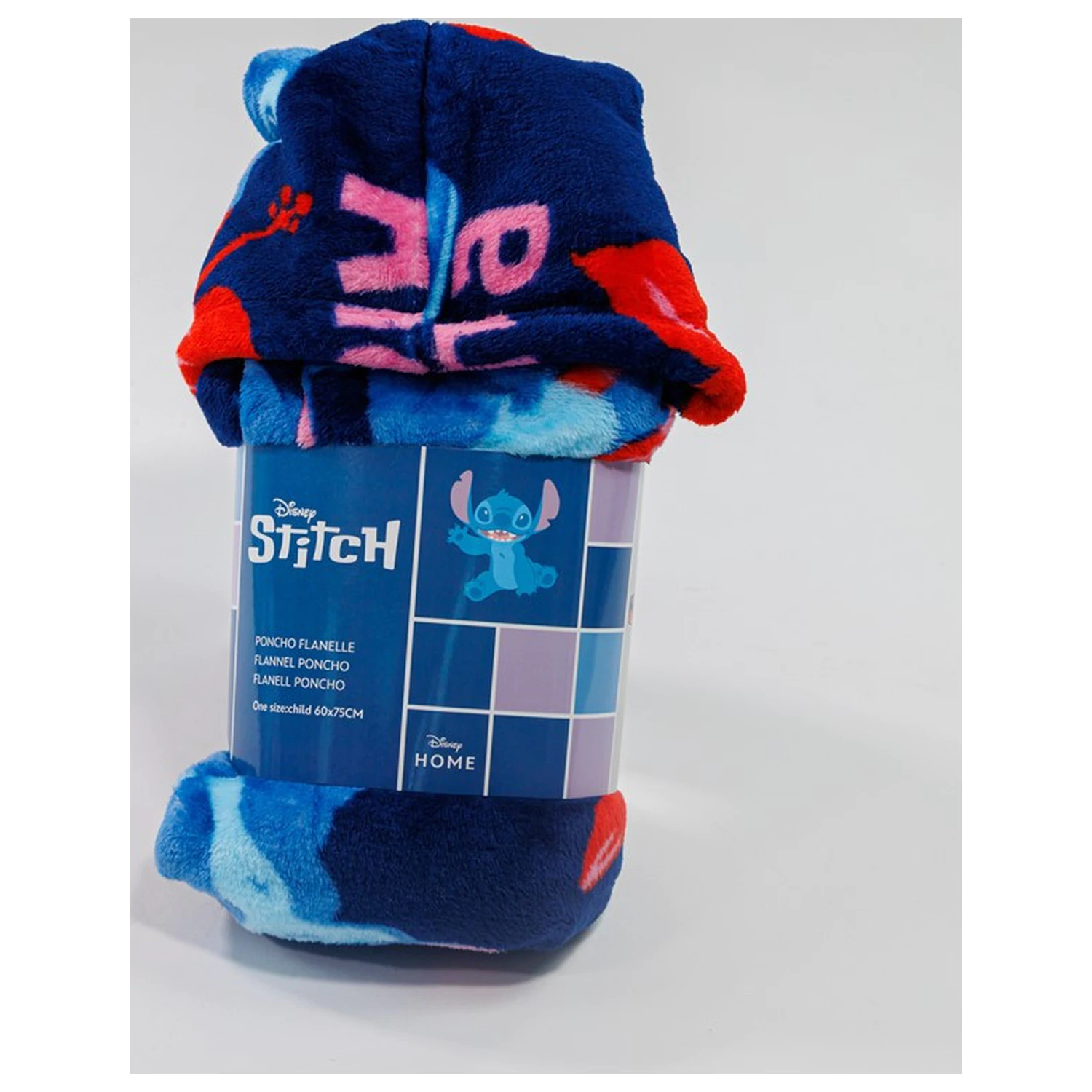 Stitch Aloha felnőtt belebújós plüss polár takaró, poncsó termékfotó
