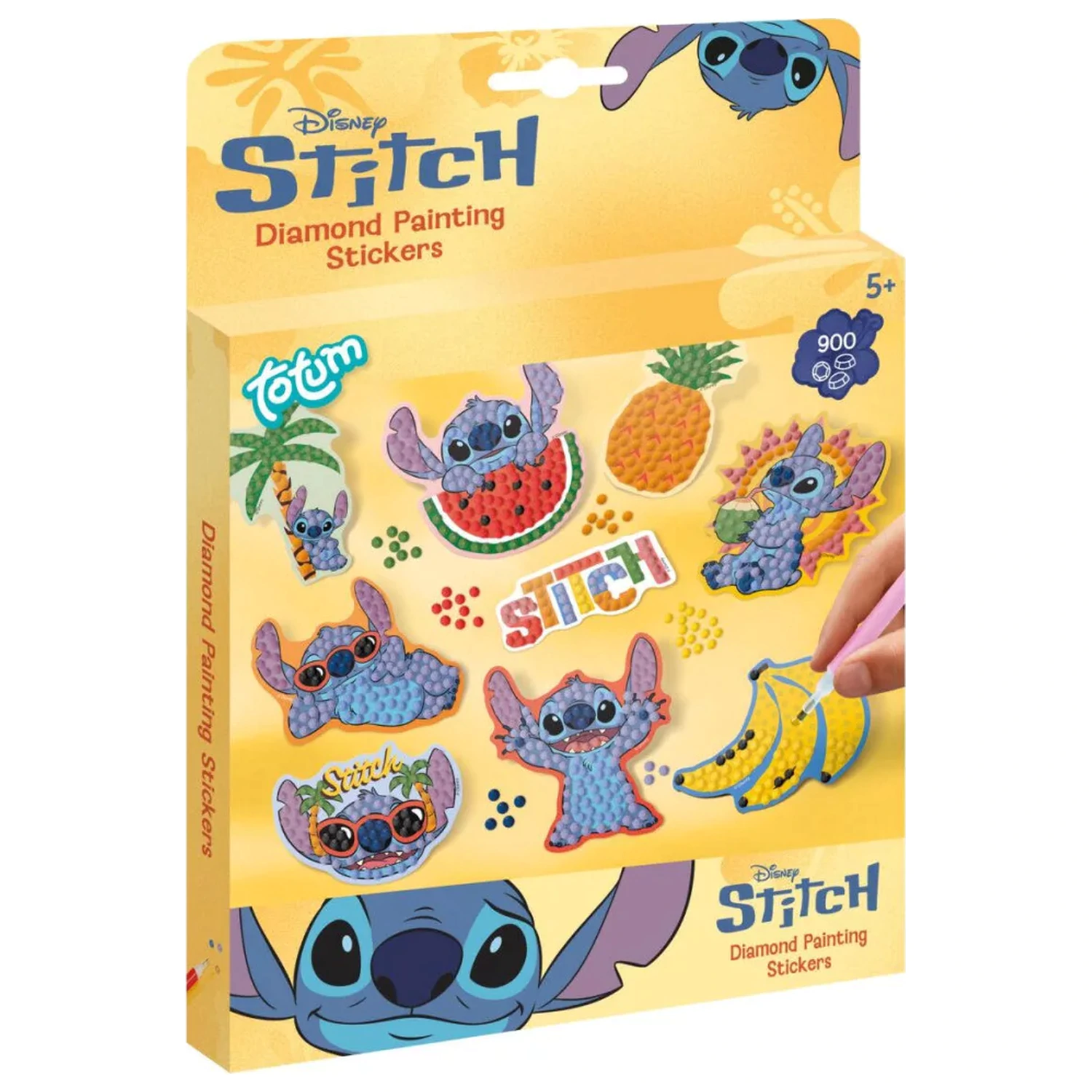 Stitch Aloha gyémántszemes matrica 9 db-os termékfotó