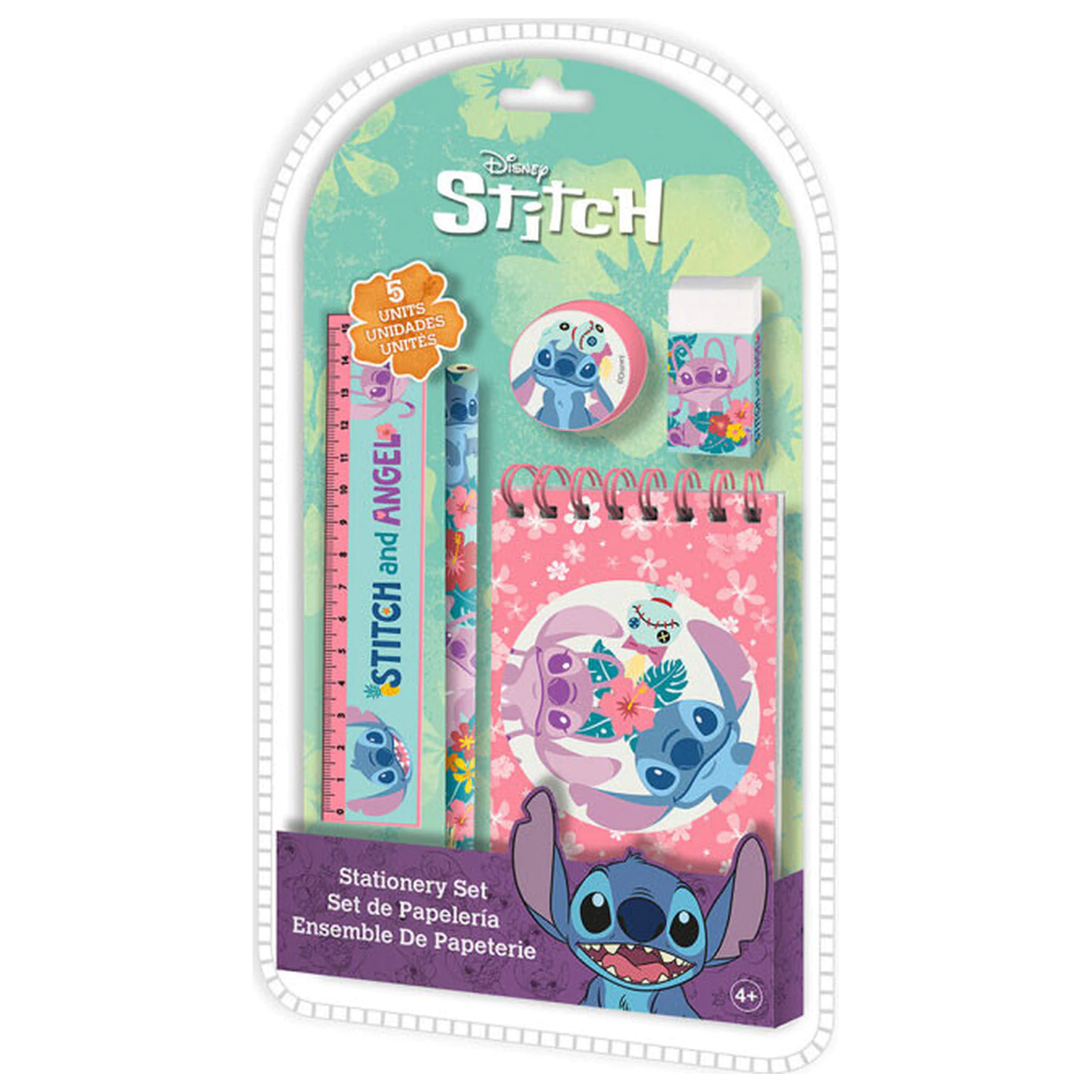 Stitch Aloha írószer szett 5 db-os termékfotó