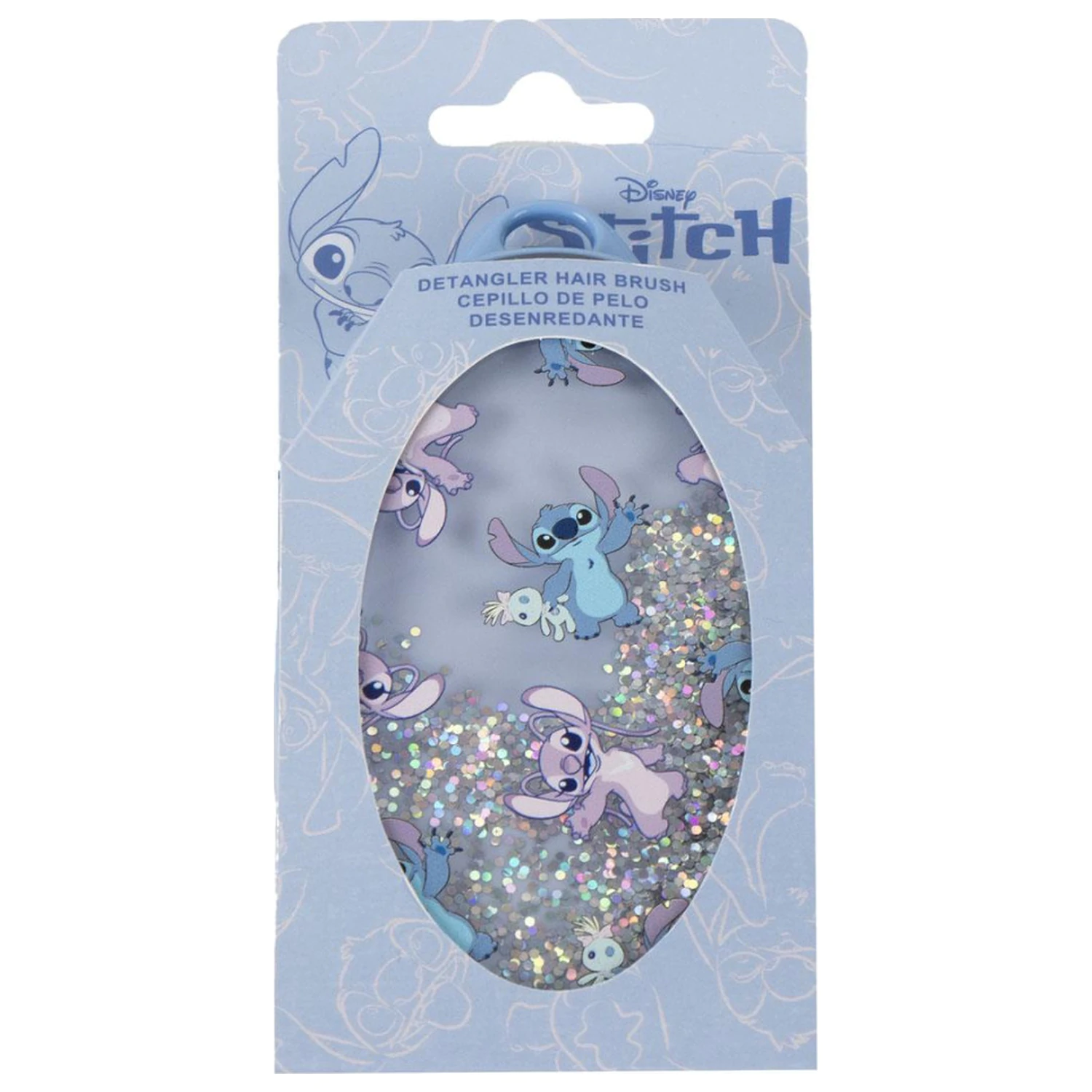 Stitch Angel csillámos hajkefe, fésű 13 cm termékfotó