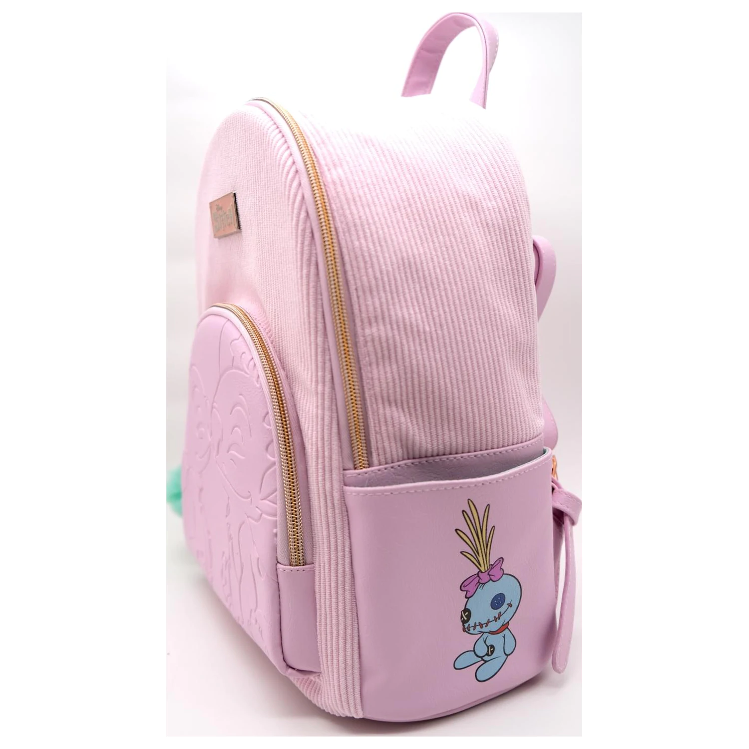 Stitch & Angel Fashion Duo Pink Corduroy táska hátizsák 32x25x14cm termékfotó
