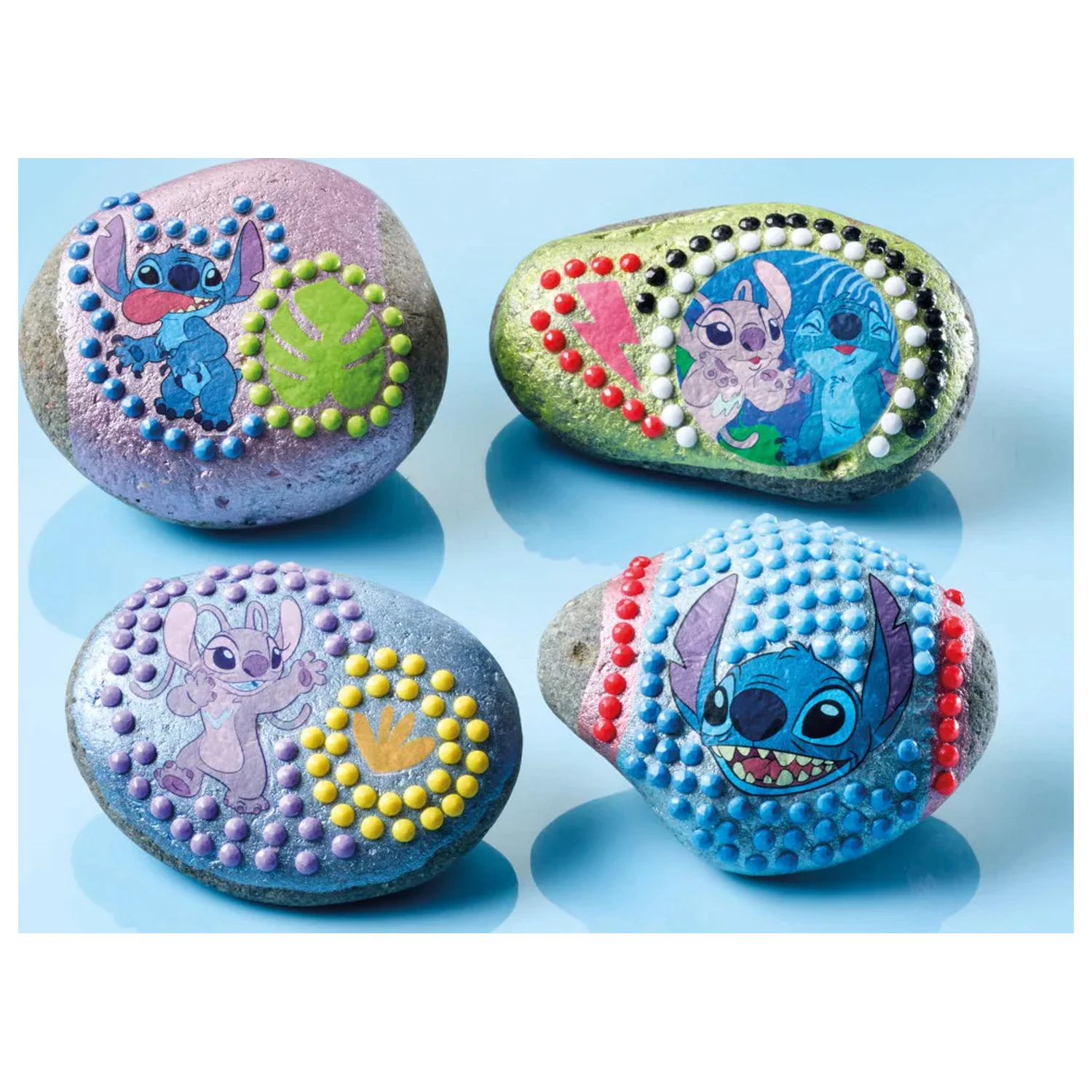 Stitch Angel kavics díszítő készlet matricával termékfotó