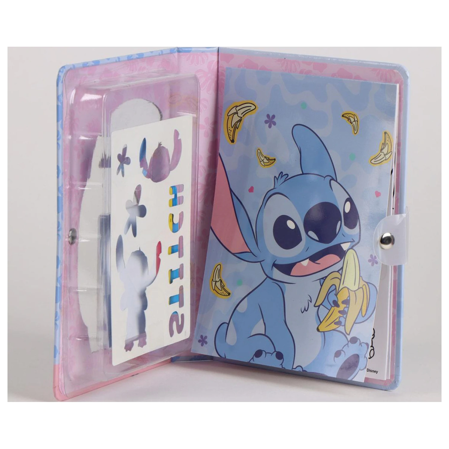 Stitch Banana színezhető füzet szett sablonnal termékfotó