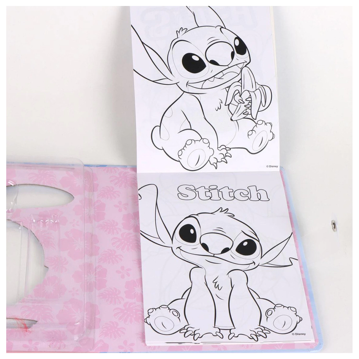 Stitch Banana színezhető füzet szett sablonnal termékfotó